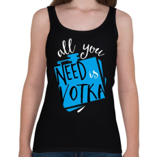 PRINTFASHION Vodka - Női atléta - Fekete