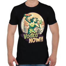 PRINTFASHION Vodkát, most! Vintage - Férfi póló - Fekete férfi póló