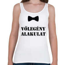 PRINTFASHION vőlegény alakulat - Női atléta - Fehér női trikó