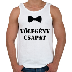 PRINTFASHION Vőlegény csapat - Férfi atléta - Fehér