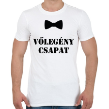 PRINTFASHION Vőlegény csapat - Férfi póló - Fehér férfi póló