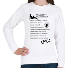 PRINTFASHION Vőlegény feladatlistája - Női pulóver - Fehér