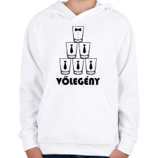 PRINTFASHION Vőlegény - Gyerek kapucnis pulóver - Fehér gyerek pulóver, kardigán