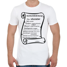 PRINTFASHION Vőlegény karakterlap - Férfi póló - Fehér férfi póló