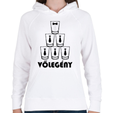PRINTFASHION Vőlegény - Női kapucnis pulóver - Fehér