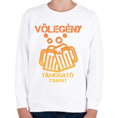 PRINTFASHION Vőlegény támogató csapat - Gyerek pulóver - Fehér