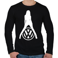 PRINTFASHION Volkswagen fan - Férfi hosszú ujjú póló - Fekete