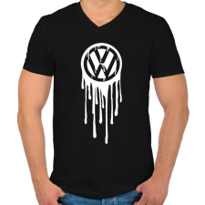 PRINTFASHION VolksWagen Fehér - Férfi V-nyakú póló - Fekete férfi póló