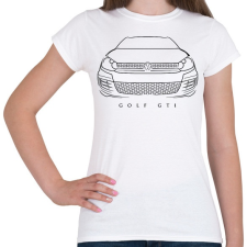 PRINTFASHION Volkswagen Golf GTI - Női póló - Fehér női póló