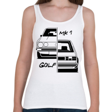 PRINTFASHION Volkswagen Golf MK1 - Női atléta - Fehér