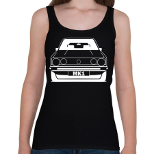 PRINTFASHION Volkswagen golf Mk1 - Női atléta - Fekete női trikó