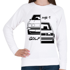 PRINTFASHION Volkswagen Golf MK1 - Női pulóver - Fehér női pulóver, kardigán