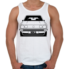 PRINTFASHION Volkswagen Golf MK 1 - Férfi atléta - Fehér atléta, trikó