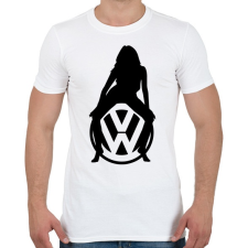 PRINTFASHION VOLKSWAGEN HOT FEKETE - Férfi póló - Fehér férfi póló