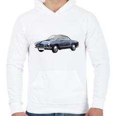 PRINTFASHION Volkswagen Karmann Ghia - Férfi kapucnis pulóver - Fehér