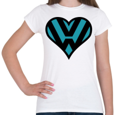 PRINTFASHION Volkswagen love - Női póló - Fehér