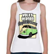 PRINTFASHION VolksWagen SplitScreen - Női atléta - Fehér női trikó