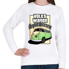 PRINTFASHION VolksWagen SplitScreen - Női pulóver - Fehér női pulóver, kardigán