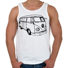 PRINTFASHION Volkswagen T1 (01) - Férfi atléta - Fehér atléta, trikó