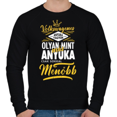PRINTFASHION Volkswagenes anyuka - Férfi pulóver - Fekete