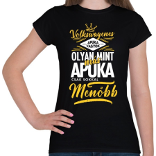 PRINTFASHION Volkswagenes apuka - Női póló - Fekete női póló
