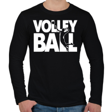 PRINTFASHION Volleball - Röplabda - Férfi hosszú ujjú póló - Fekete férfi póló