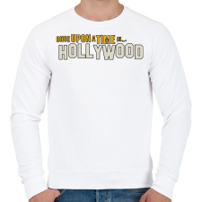 PRINTFASHION Volt egyszer egy hollywood - Férfi pulóver - Fehér férfi pulóver, kardigán