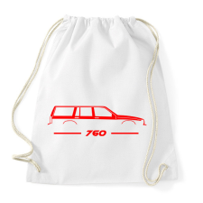 PRINTFASHION Volvo 760 (3) - Sportzsák, Tornazsák - Fehér tornazsák