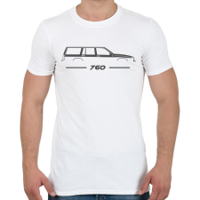 PRINTFASHION Volvo 760 (4) - Férfi póló - Fehér férfi póló