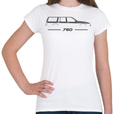 PRINTFASHION Volvo 760 (4) - Női póló - Fehér