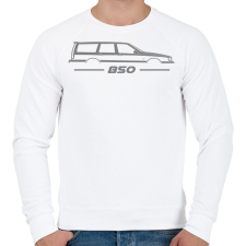 PRINTFASHION Volvo 850 Grey - Férfi pulóver - Fehér férfi pulóver, kardigán