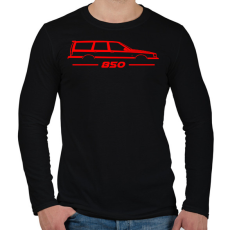 PRINTFASHION volvo 850 Red - Férfi hosszú ujjú póló - Fekete
