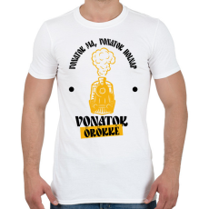 PRINTFASHION Vonatok ma, holnap, örökké - Férfi póló - Fehér