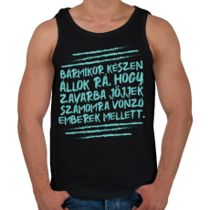 PRINTFASHION Vonzó emberek mellett - Férfi atléta - Fekete