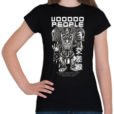 PRINTFASHION Voodoo people - Női póló - Fekete női póló