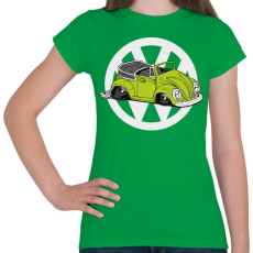 PRINTFASHION VW bogár zöld - Női póló - Zöld