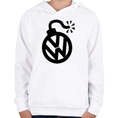 PRINTFASHION VW bomba - Gyerek kapucnis pulóver - Fehér