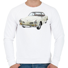 PRINTFASHION VW Karmann Ghia - Férfi pulóver - Fehér férfi pulóver, kardigán
