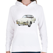 PRINTFASHION VW Karmann Ghia - Női kapucnis pulóver - Fehér női pulóver, kardigán