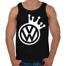 PRINTFASHION VW Király (fehér) - Férfi atléta - Fekete atléta, trikó