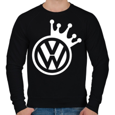 PRINTFASHION VW Király (fehér) - Férfi pulóver - Fekete férfi pulóver, kardigán