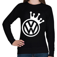 PRINTFASHION VW Király (fehér) - Női pulóver - Fekete női pulóver, kardigán