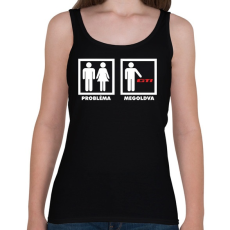 PRINTFASHION VW Probélma Megoldva - Női atléta - Fekete