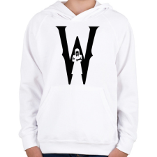 PRINTFASHION W black - Gyerek kapucnis pulóver - Fehér gyerek pulóver, kardigán