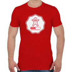 PRINTFASHION WAITING FOR MY COOKIES - Férfi póló - Piros