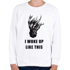 PRINTFASHION WAKE UP DRAGON - Gyerek pulóver - Fehér gyerek pulóver, kardigán