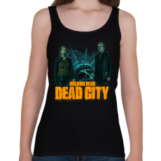 PRINTFASHION Walking Dead Dead city - Női atléta - Fekete