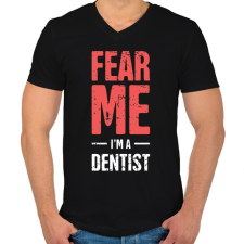 PRINTFASHION Walking dead fogorvos - Férfi V-nyakú póló - Fekete férfi póló