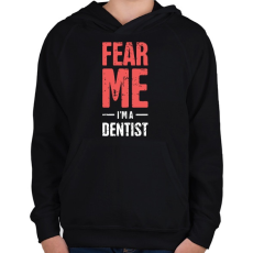 PRINTFASHION Walking dead fogorvos - Gyerek kapucnis pulóver - Fekete