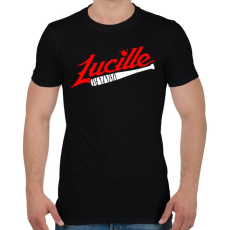 PRINTFASHION Walking Dead - Lucille - Férfi póló - Fekete